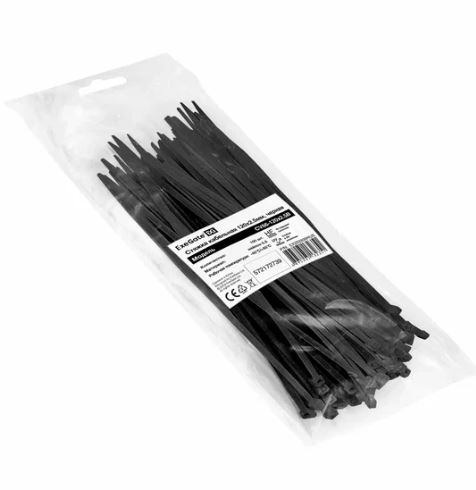 Хомут нейлоновый ExeGate CV66-120x2.5B (нейлон 6.6, 120x2.5мм, неоткрывающаяся, halogen free, -40°C - +85°C, черная, 100 шт) Хомут нейлоновый ExeGate CV66-120x2.5B (нейлон 6.6, 120x2.5мм, неоткрывающаяся, halogen free, -40°C - +85°C, черная, 100 шт)