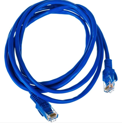 Патч-корд ExeGate UTP-RJ45-RJ45-5e-1,5M-BL, UTP, cat.5e, 1.5м, синий