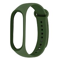 Ремешок силиконовый для Mi Band 5/6/7 Xiaomi (зеленый)