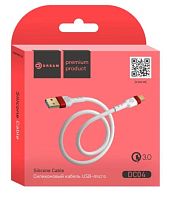 Кабель MicroUSB DREAM DC04 QC3.0 1M (силиконовый) белый