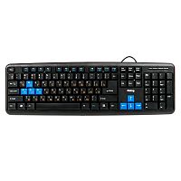 Клавиатура KM-025U Black-Blue Dialog Multimedia Black - USB
