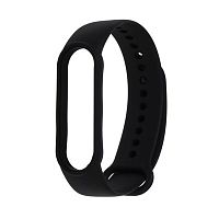 Ремешок для фитнес-браслета Mi Band 5/6 LuazON, силиконовый, черный (7422255)