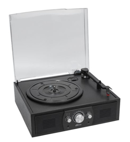 Виниловый проигрыватель RITMIX LP-200B черный wood фото 5