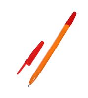 Ручка шариковая 0,7 мм, красная, корпус оранжевый с красным колпачком 5449275