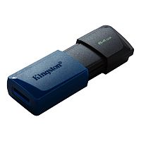 Носитель информации 64Gb USB3.2 Kingston DataTraveler Exodia M, gen.1, черный, синий DTXM/64