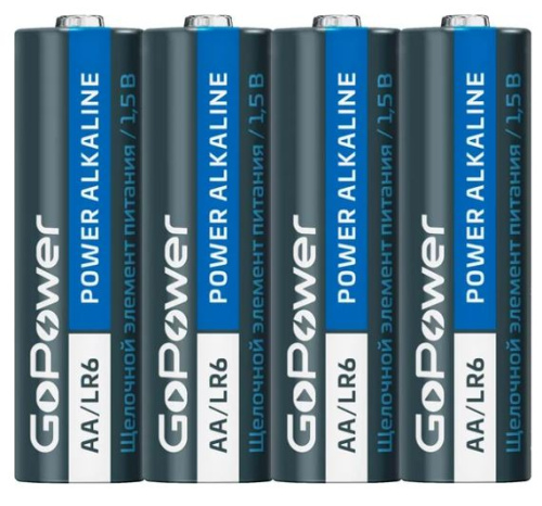Элемент питания GoPower AA BL4 Alkaline (00-00015601) фото 3