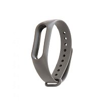 Ремешок силиконовый для Mi Band 5/6/7 Xiaomi (серый)