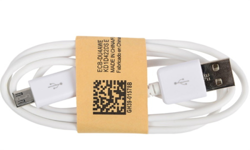 Кабель MicroUSB 1M белый ТЕХПАК