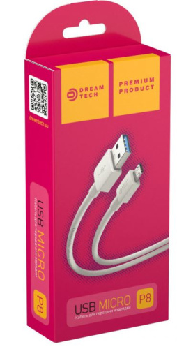 Кабель MicroUSB DREAM P8 1M 