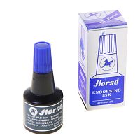 Краска штемпельная Horse 30 мл, синяя 1088290