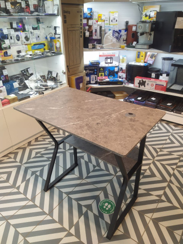 Игровой стол 80х50х70 черно-серый