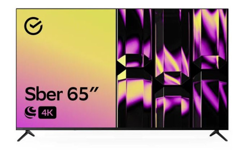 Телевизор SBER SDX-65U4124B 65"UHD 4K черный