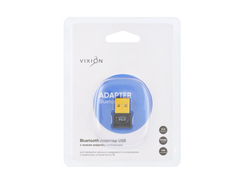 Bluetooth приёмник USB (Vixion) 5.0 (черный)