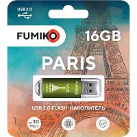 Носитель информации 16GB FUMIKO PARIS USB 2.0 зеленая (FPS-23)