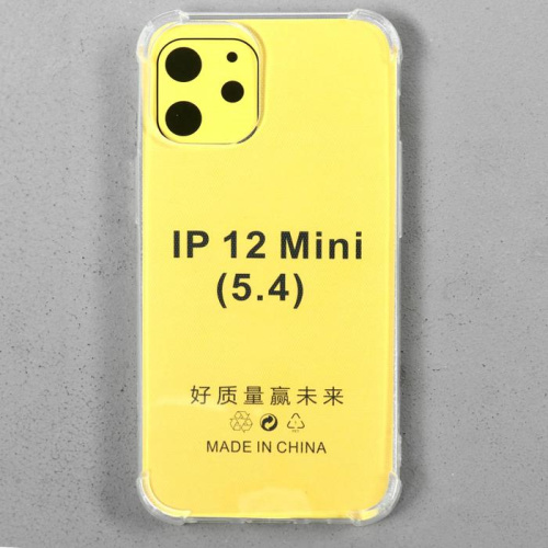 Чехол LuazON для iPhone 12 mini, 5.4", силиконовый, противоударный, прозрачный (5538155)