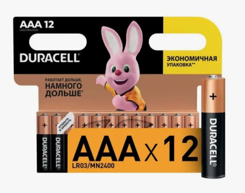 Элемент пититания DURACELL LR3 AAА  (1ШТ) (109254)