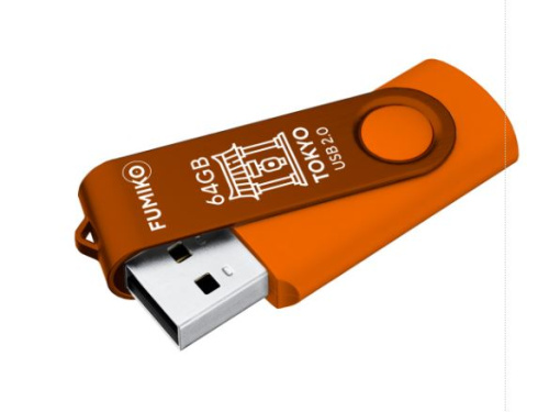 Носитель информации 64GB USB2.0 FUMIKO TOKYO оранжевая (FTO-35)      фото 3