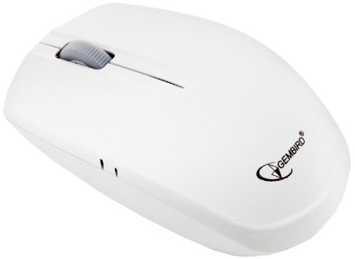 Мышь беспроводная Gembird MUSW-207W белый 2кн+колесо-кнопка 2.4GHz