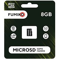 MicroSD 8GB FUMIKO MicroSDHC class 10 (без адаптера SD) (FMD-09)