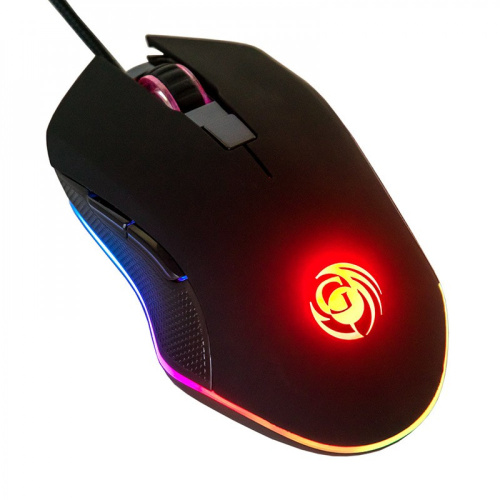 Мышь MGK-26U Dialog Gan-Kata - игровая, 6 кнопок + ролик, RGB подсветка, USB, черная