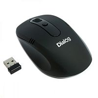 Мышь MROP-03U BLACK Dialog Pointer RF 2.4G Optical - 3 кнопки + ролик прокрутки, USB, черная