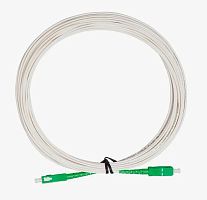 Кабель оптический Patchcord 10м (SC/APC-SC/APC) белый