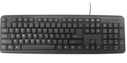 Клавиатура Gembird KB-U-103-RU Standard keyboard, USB, RU layout, black