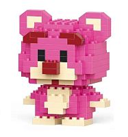 Конструктор Bricks 6312 Мишка Лотсо розовый