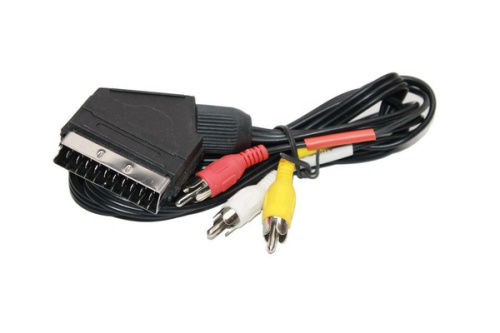 Кабель 3xRCA - SCART СТС 1м.