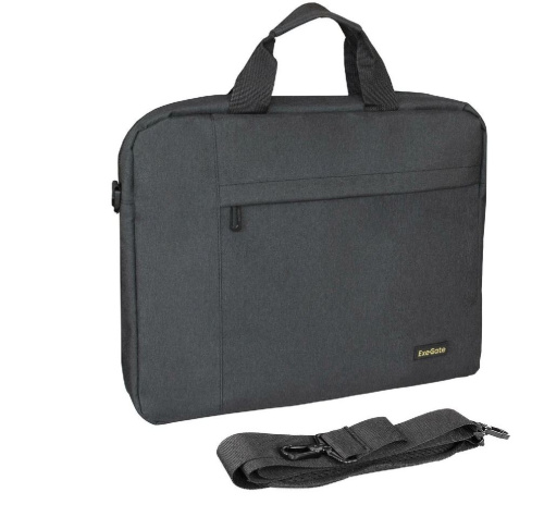 Сумка для ноутбука ExeGate BusinessPro EСС-215 Black, 15.6" полиэстер повышенной плотности 600D (EX283436RUS)