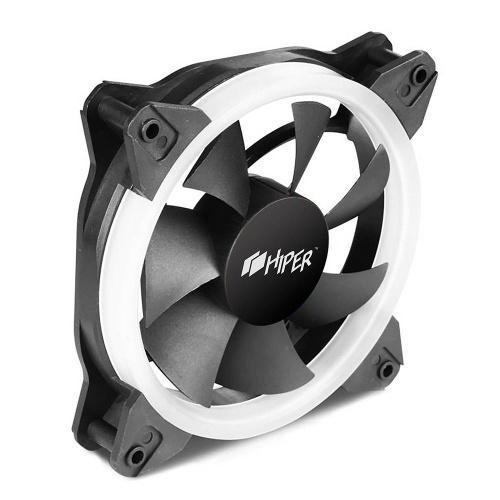 Вентилятор 120x120 мм HIPER HCF1251-03-RGB черный фото 2