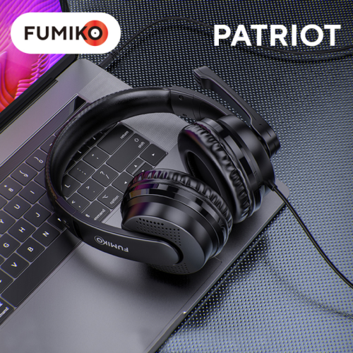 Игровые наушники FUMIKO PATRIOT черные фото 3