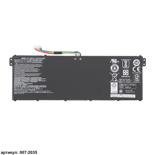 Аккумулятор для ноутбука Acer (AC14B18J) V5-132 11.4V 3090mAh оригинал (007-2035)