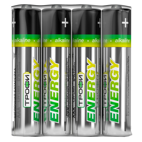 Элемент питания ТРОФИ ENERGY LR03 ААА 4шт