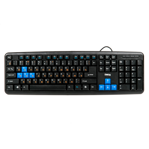 Клавиатура KM-025U Black-Blue Dialog Multimedia Black - USB