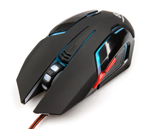 Мышь MOG-20U Nakatomi Gaming mouse - игровая, 6 кнопок + ролик, 7-ми цветная подсветка, USB, черная фото 2