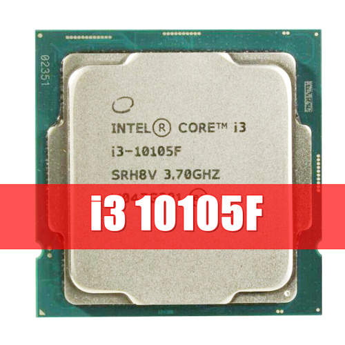 Процессор LGA1200 Intel Core i3-10105F (Gen.10) (3.70 Ghz 16M) ( 4 Core Comet Lake 14 нм ). Кулер - 