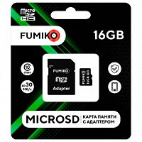 MicroSD 16GB FUMIKO MicroSDHC class 10 (c адаптером SD) (FSD-04)