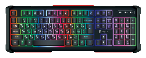 Игровая клавиатура Oklick 717G Black Death USB серо/черная