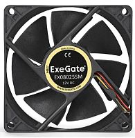 Вентилятор 80x80x25 мм ExeGate EX08025SM (подшипник скольжения) 