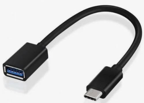 OTG кабель TYPE-C-USB ASUS черный 