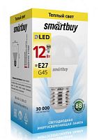Лампа светодиодная Груша (LED) A60 12Вт 3000К E27 Smartbuy (SBL-G45-12-30K-E27)