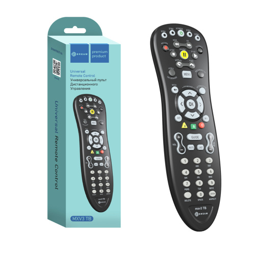 Пульт универсальный MXV3 TB (для TV приставок Beeline,Cisco,Tatung,Motorola) черный DREAM (175026)