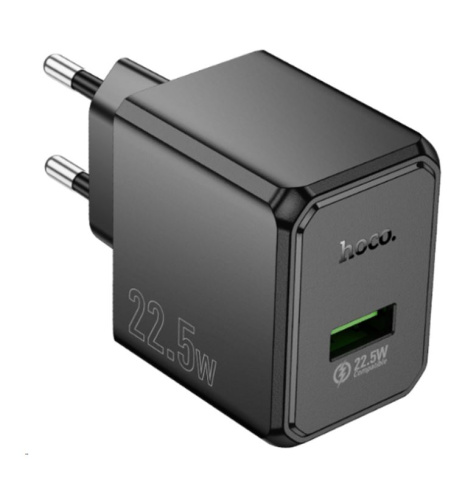 Сетевое зарядное устройство HOCO CS17A USB 3A QC3.0 черный фото 2