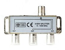 Делитель ТВ-сигнала Smartbuy на 1 вход - 3 выхода (A223)