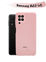 Чехол-бампер для Samsung Galaxy A22 4G розовый