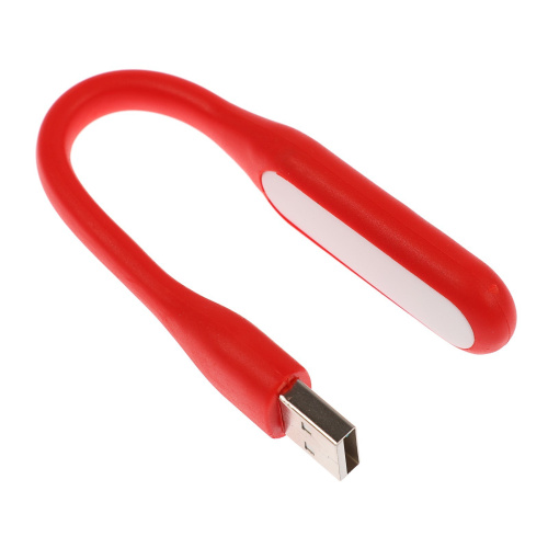 Светильник светодиодный LuazON A-05, USB, гибкий, 5 Ватт, 6 диодов, красный (3916249)