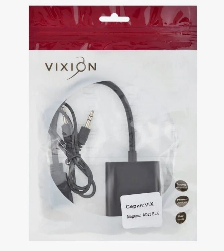 Переходник конвертер VIXION AD28 HDMI (M) - VGA (F) (белый) 