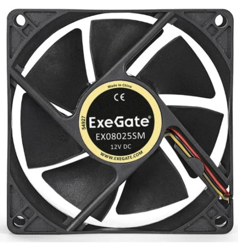 Вентилятор 80x80x25 мм ExeGate EX08025SM (подшипник скольжения) 
