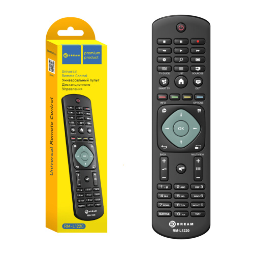 Пульт универсальный DREAM RM-L1220 (PHILIPS) черный 175037